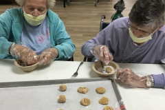 Faye-and-Lillian-working-on-peanut-butter-cookies