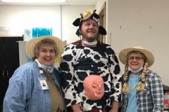 Farm-Girls-Chrissy-and-Tammy-with-Calvin-the-Cow
