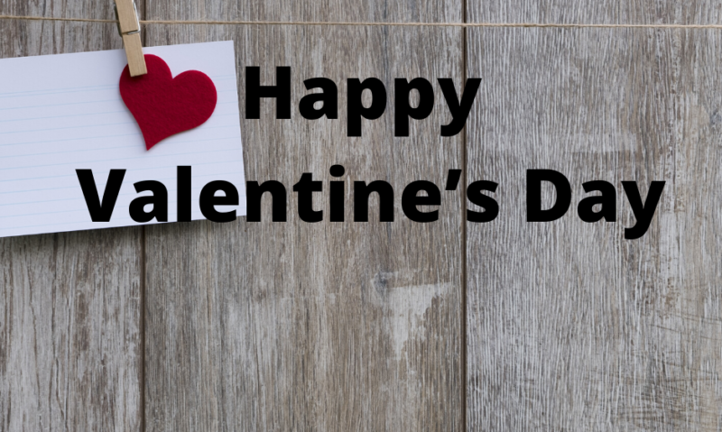 Valentine’s Day cards for the residents