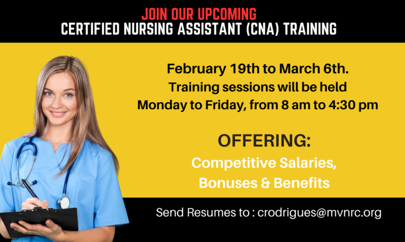Join our upcoming Certified Nursing Assistant (CNA) training